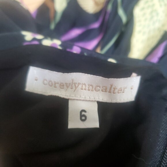 Anthropologie Corey Lynn Calter size 6 retro fragrant valley floral dress - Picture 3 of 6